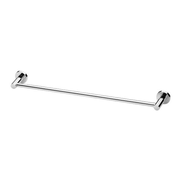 Radii Single Towel Rail 600mm Round Plate Chrome