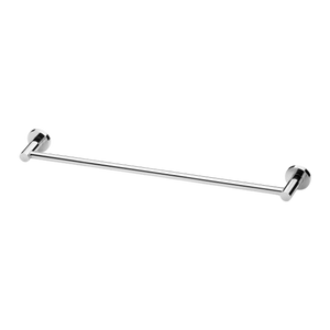 Radii Single Towel Rail 600mm Round Plate Chrome - Chrome