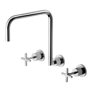Radii Wall Sink Set 300mm  Chrome - Chrome
