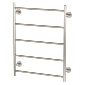 Radii Towel Ladder 550 x 740mm Round Plate Brushed Nickel - Brushed Nickel