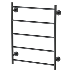 Radii Towel Ladder 550 x 740mm Round Plate Matte Black - Matte Black