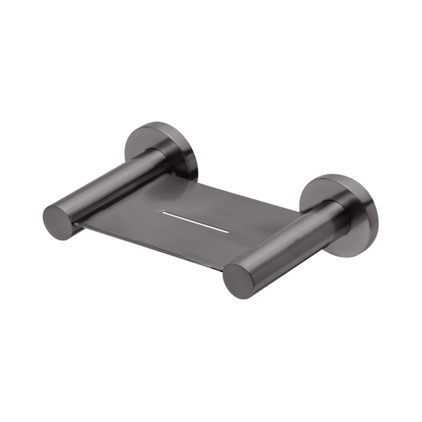 Radii Soap Dish Round Plate Brushed Carbon