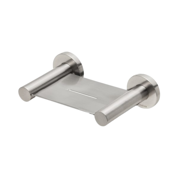 Radii Soap Dish Round Plate Brushed Nickel