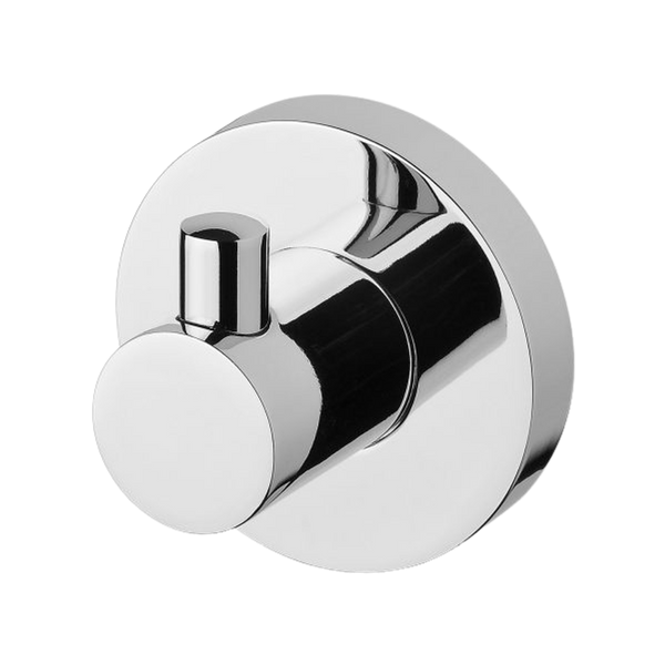 Radii Robe Hook Round Plate Chrome