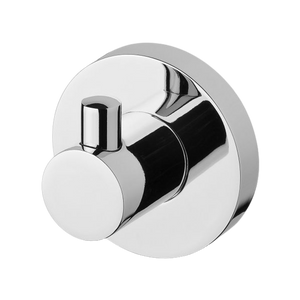 Radii Robe Hook Round Plate Chrome - Chrome