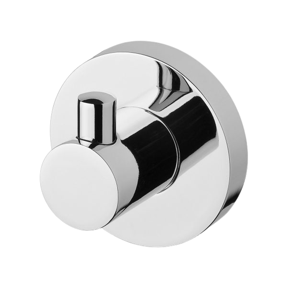 Radii Robe Hook Round Plate Chrome
