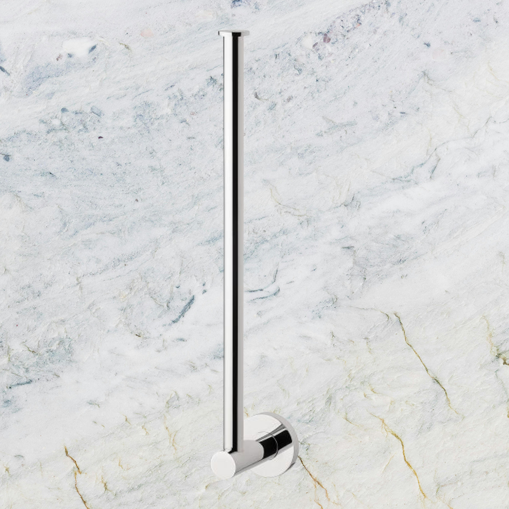 Radii Spare Toilet Roll Holder Round Plate Chrome