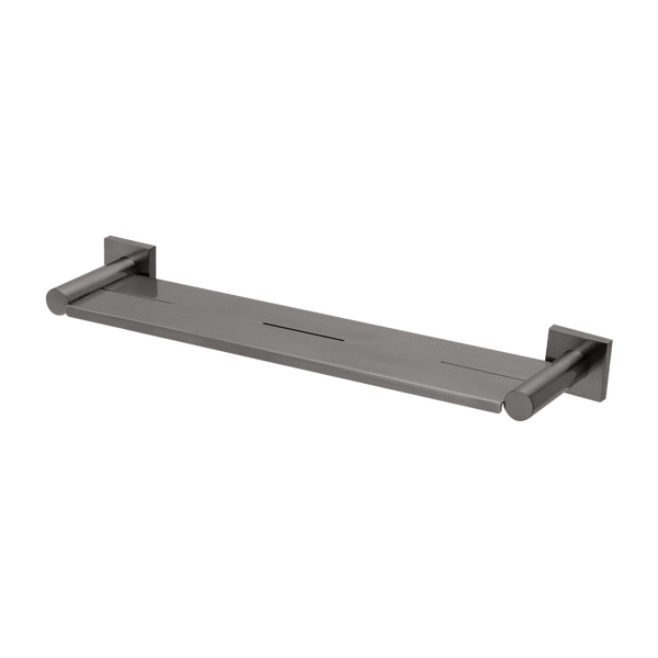 Radii Metal Shelf Square Plate Brushed Carbon