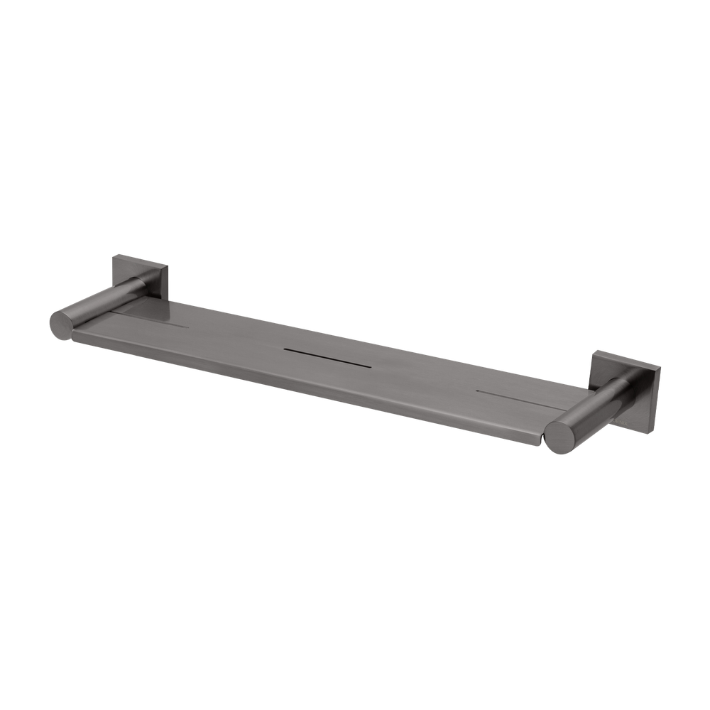 Radii Metal Shelf Square Plate Brushed Carbon
