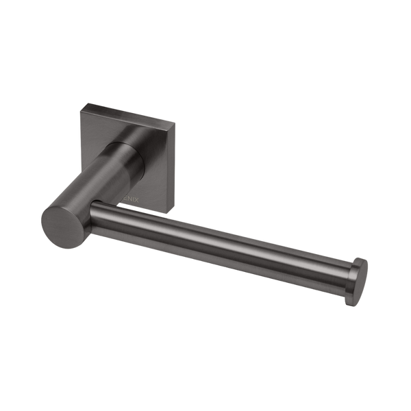Radii Toilet Roll Holder Square Plate Brushed Carbon