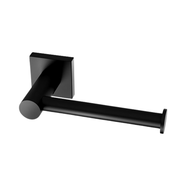 Radii Toilet Roll Holder Square Plate Matte Black