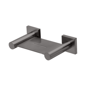 Radii Soap Dish Square Plate Brushed Carbon - Brushed Carbon