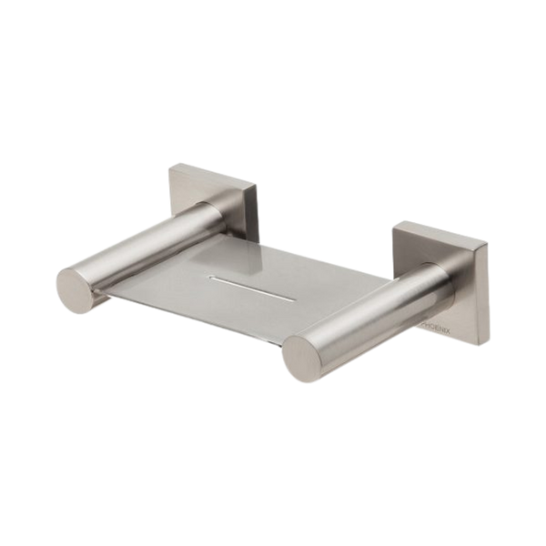 Radii Soap Dish Square Plate Brushed Nickel