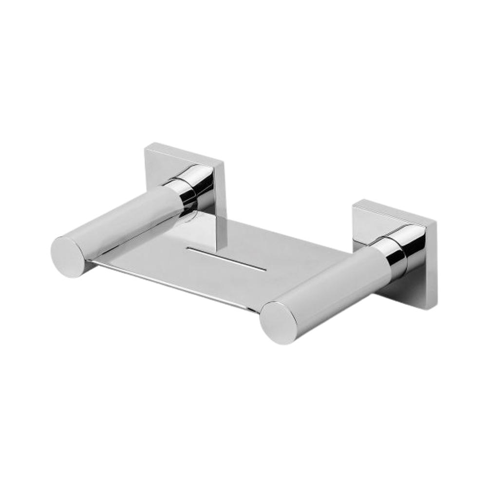 Radii Soap Dish Square Plate Chrome