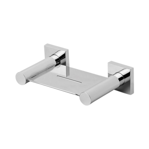 Radii Soap Dish Square Plate Chrome - Chrome
