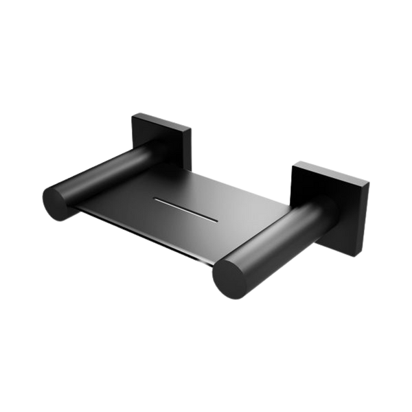Radii Soap Dish Square Plate Matte Black