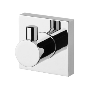 Radii Robe Hook Square Plate Chrome - Chrome