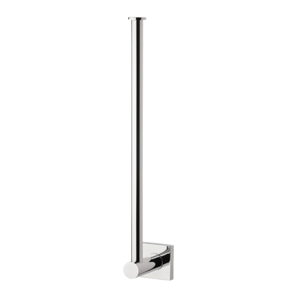 Radii Spare Toilet Roll Holder Square Plate Chrome