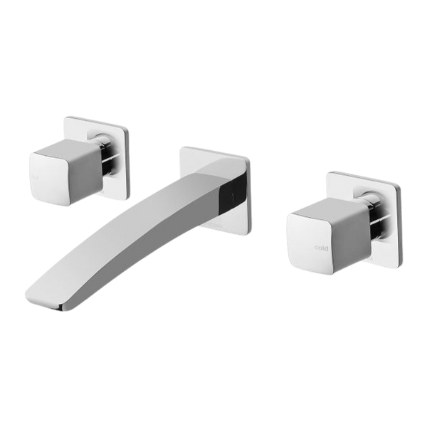 Rush Wall Bath Set Chrome