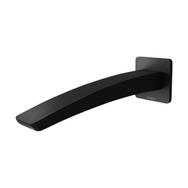 Rush Wall Bath Outlet 180mm Matte Black