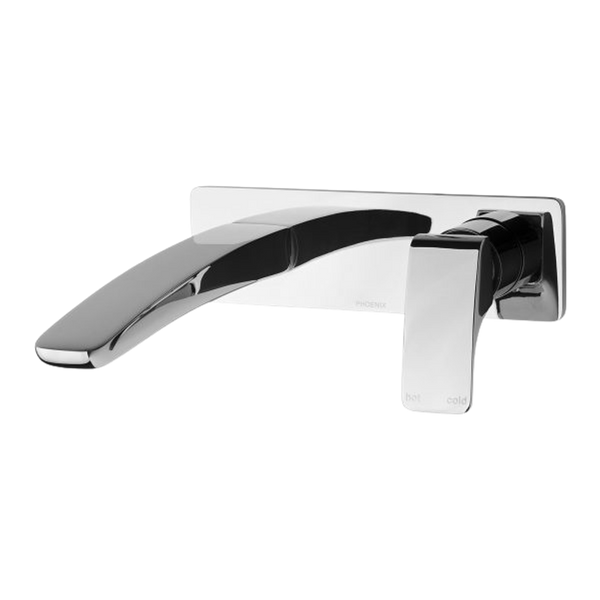 Rush Wall Bath Mixer Set 180mm Chrome