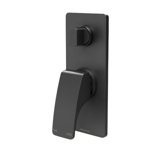 Rush Shower / Bath Diverter Mixer Matte Black