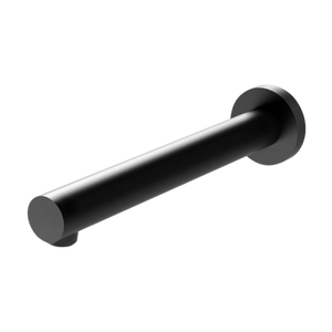 Vivid Wall Bath Outlet 200mm Matte Black - Matte Black
