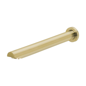Vivid Wall Bath Outlet 32 x 300mm Angled Brushed Gold - Brushed Gold