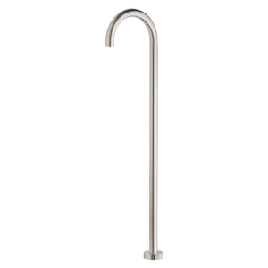 Vivid Floor Mounted Bath Outlet 940mm Brushed Nickel - Brushed Nickel