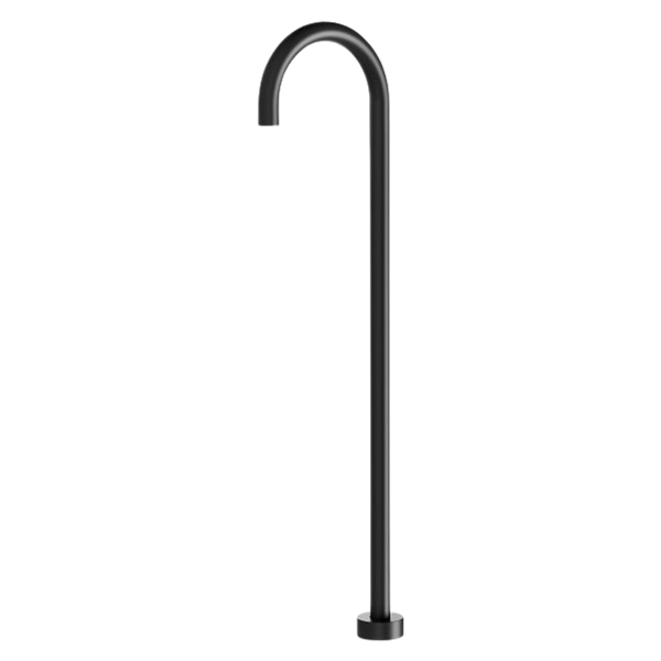 Vivid Floor Mounted Bath Outlet 940mm Matte Black