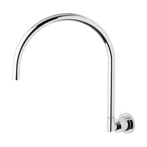 Vivid Pin Lever Wall Sink Outlet 200mm Gooseneck Chrome - Chrome