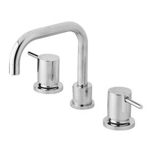 Vivid Pin Lever Basin Set Swivel Squareline Outlet  Chrome - Chrome