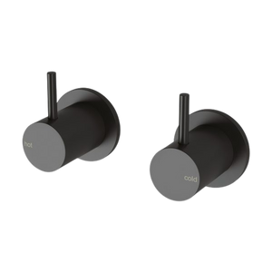 Vivid Slimline Wall Top Assemblies 15mm Extended Spindles Matte Black - Matte Black