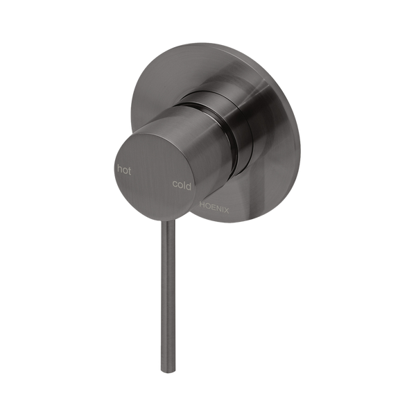 Vivid Slimline SwitchMix Shower / Wall Mixer Fit-Off Kit  Brushed Carbon