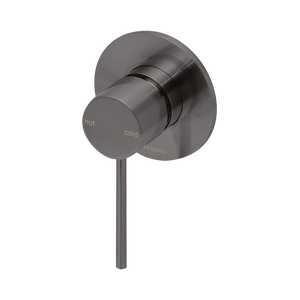 Vivid Slimline SwitchMix Shower / Wall Mixer Fit-Off Kit  Brushed Carbon - Brushed Carbon