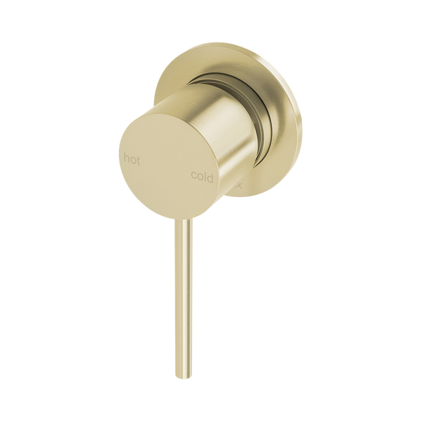 Vivid Slimline SwitchMix Shower / Wall Mixer 60mm Backplate Fit-Off Kit Brushed Gold