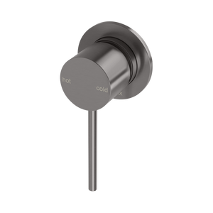 Vivid Slimline SwitchMix Shower / Wall Mixer 60mm Backplate Fit-Off Kit Brushed Carbon - Brushed Carbon