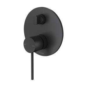 Vivid Slimline SwitchMix Shower / Bath Diverter Mixer Fit-Off Kit  Matte Black - Matte Black