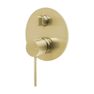 Vivid Slimline SwitchMix Shower / Bath Diverter Mixer Fit-Off Kit  Brushed Gold - Brushed Gold