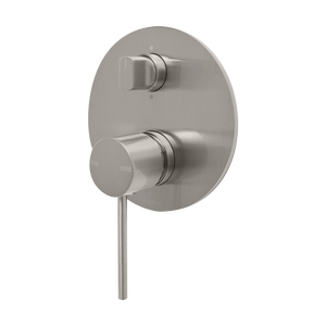 Vivid Slimline SwitchMix Shower / Bath Diverter Mixer Fit-Off Kit  Brushed Nickel - Brushed Nickel