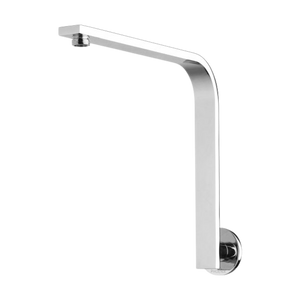 Vivid Slimline High-Rise Shower Arm Round Plate Chrome - Chrome