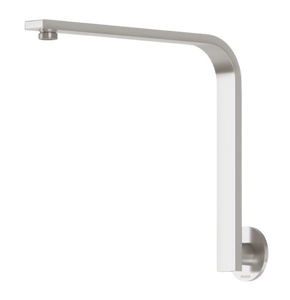 Vivid Slimline High-Rise Shower Arm Round Plate Brushed Nickel - Brushed Nickel