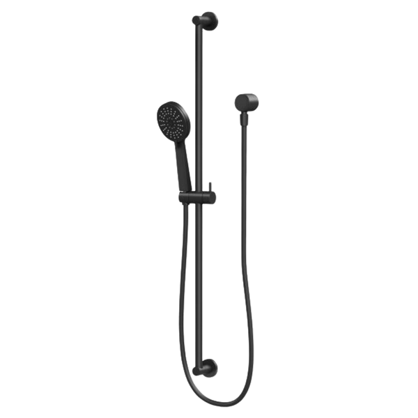 Vivid Slimline Extended Rail Shower Matte Black