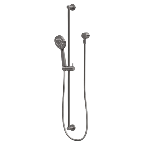Vivid Slimline Extended Rail Shower Brushed Carbon