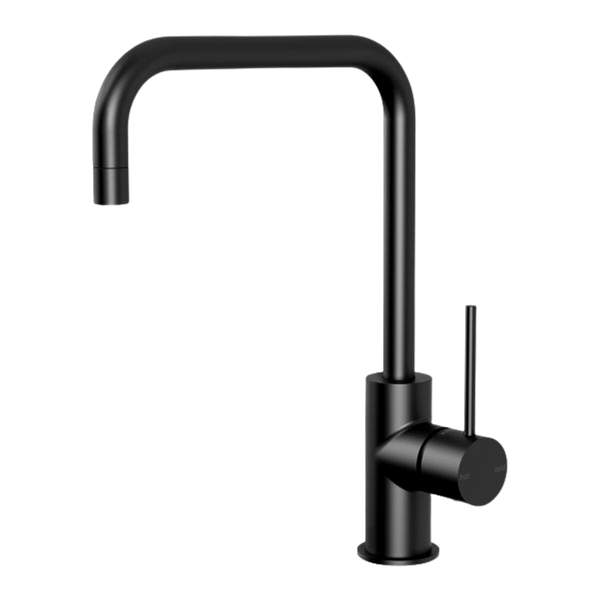 Vivid Slimline Sink Mixer 220mm Squareline Matte Black