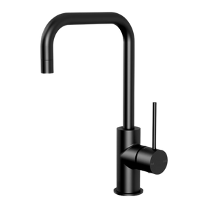 Vivid Slimline Sink Mixer 160mm Squareline Matte Black - Matte Black