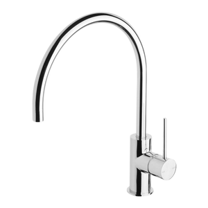 Vivid Slimline Sink Mixer 220mm Gooseneck Chrome - Chrome