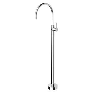 Vivid Slimline Floor Mounted Bath Mixer Chrome - Chrome