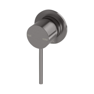 Vivid Slimline Shower / Wall Mixer Brushed Carbon - Brushed Carbon