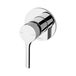 Vivid Slimline Oval SwitchMix Shower / Wall Mixer Fit-Off Kit  Chrome - Chrome